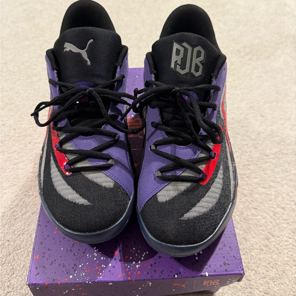 Puma Black and Purple RJB Basketball shoes. Brand new